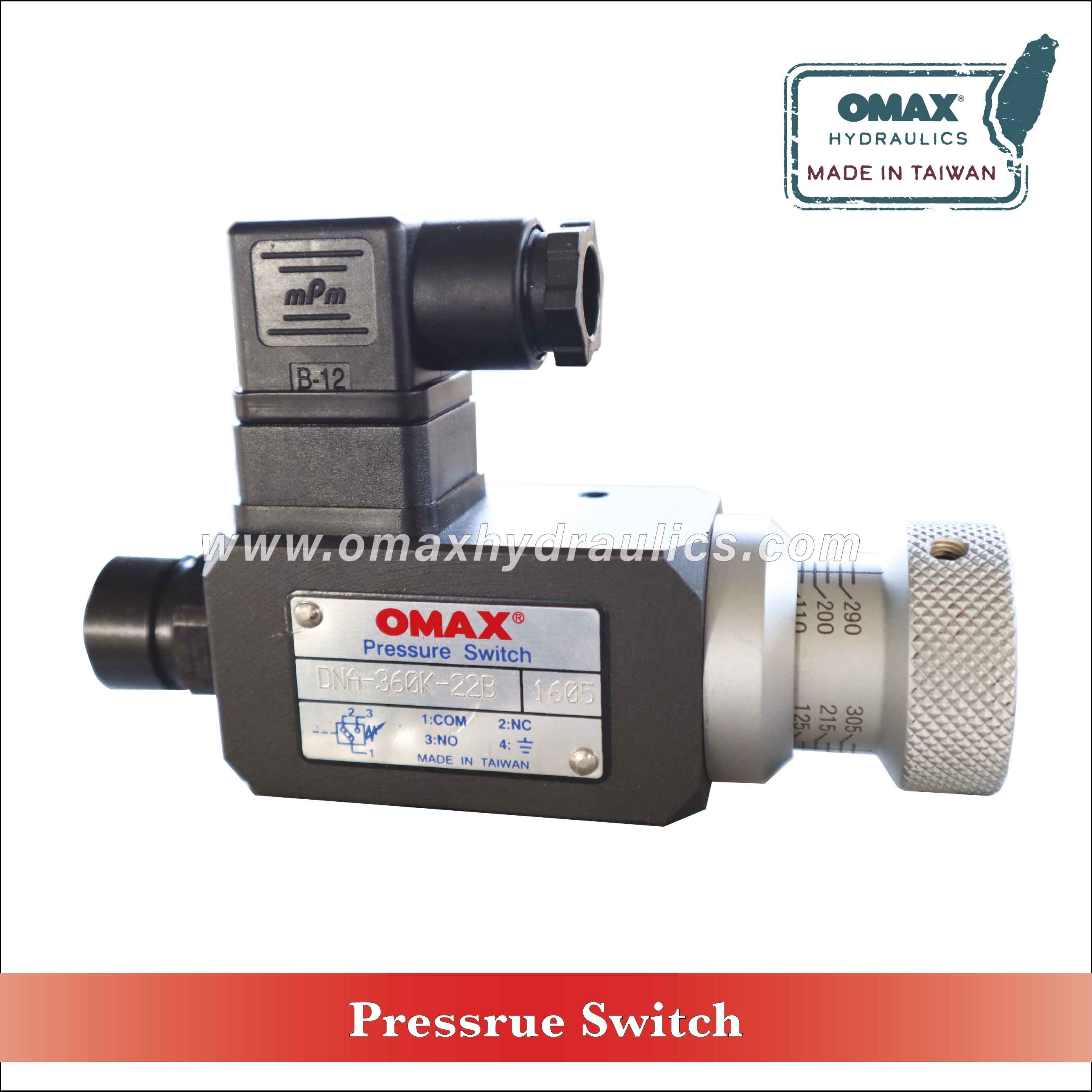 DNA-250K-06i Twoway Hydraulic Pressure Switch Adjust Range 40-250 bar